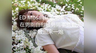   ED MosaicH奶同事“娃娃”在男厕自慰被男同事抓到无奈被迫来一炮