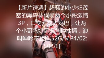 【新片速遞】超骚的小少妇茂密的黑森林伺候两个小哥激情3P，口交乳交大鸡巴，让两个小哥吃奶舔逼各种抽插，浪叫呻吟不止[1.52G/MP4/02:50:51]