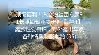 顶级福利！入会粉丝团专属91长腿翘臀淫妻母狗【诗妍】露脸性爱自拍，野外露出车震各种情趣制服啪啪 (35)